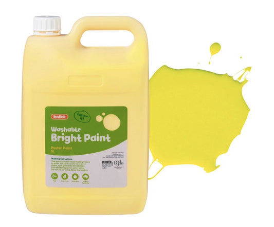 Washable Poster Paint Yellow | 5l | Kadink | PF-113219-OW-995659