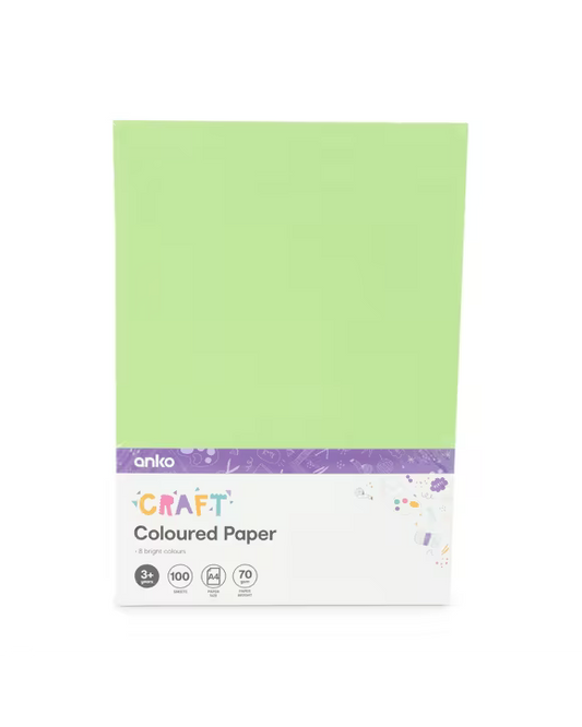 Coloured Paper Pad | 100 Sheets/8 Colours | Anko | PF-111414-KM-991521