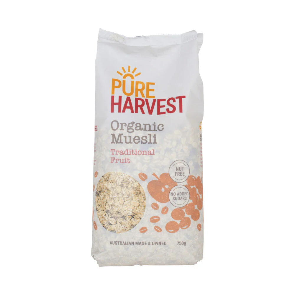 Organic Natural Muesli - Nut Free | 750g | Pureharvest | PF-096530-CG-078119