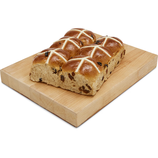 Traditional Fruit Hot Cross Buns | 6 Pack | PF-104608-WW-175236