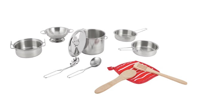 11 Piece Kids Metal Cookware Playset | 11 Piece | PF-104646-KM-974057