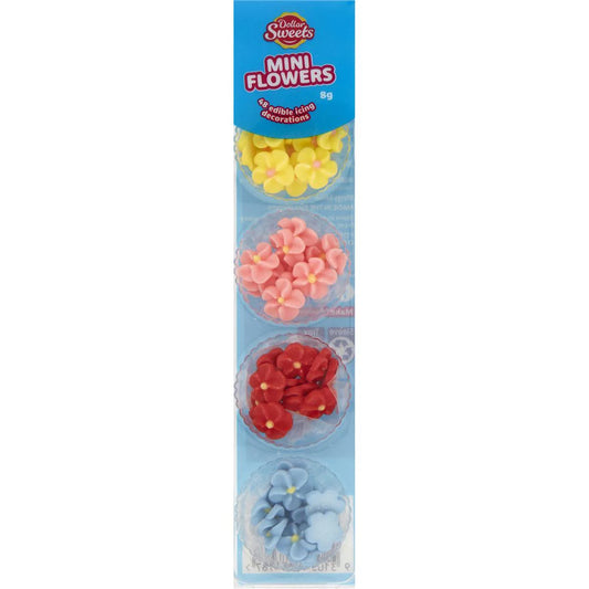 Mini Flowers Icing Decorations | 48 Pack | Dollar Sweets | PF-104634-WW-055174